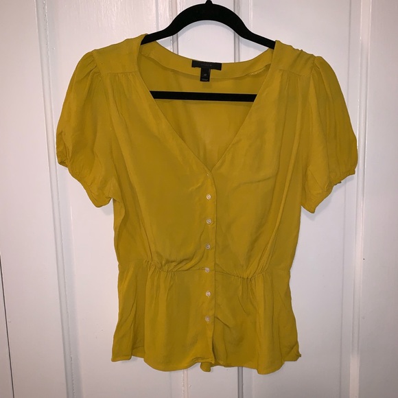 J. Crew Tops - Yellow J.Crew blouse (4P)